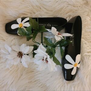 🆕️🥿Katy Perry Evie Daisy Slip-On Flats, Black  Sz 9